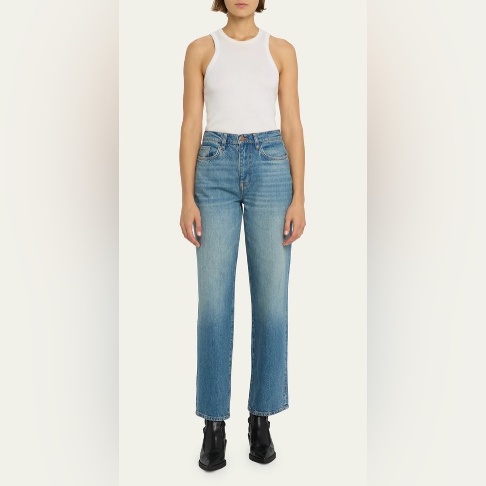 Triarchy Faded Medium Wash High Rise Multi-Pocket Jeans